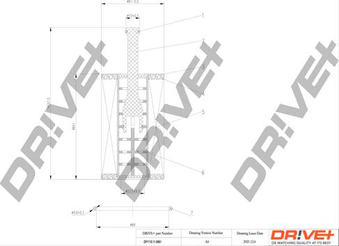 Dr!ve+ DP1110.11.0061 - Масляний фільтр autocars.com.ua