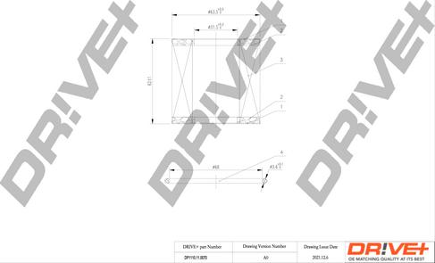 Dr!ve+ DP1110.11.0070 - Масляний фільтр autocars.com.ua