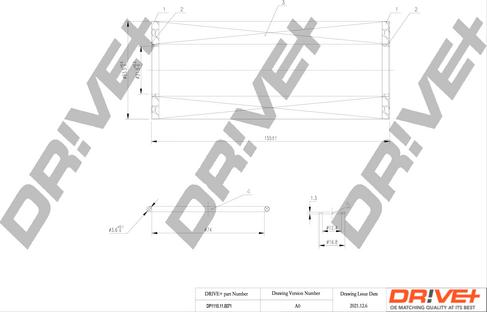 Dr!ve+ DP1110.11.0071 - Масляний фільтр autocars.com.ua