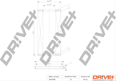 Dr!ve+ DP1110.11.0078 - Масляний фільтр autocars.com.ua