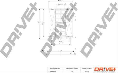 Dr!ve+ DP1110.11.0079 - Масляний фільтр autocars.com.ua