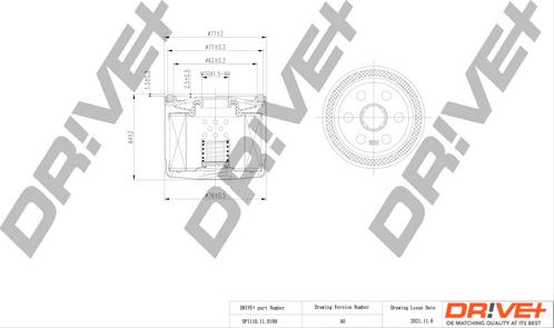 Dr!ve+ DP1110.11.0109 - Масляний фільтр autocars.com.ua