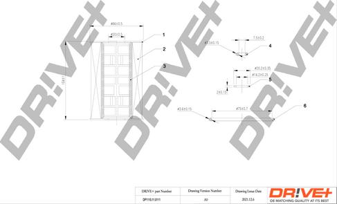 Dr!ve+ DP1110.11.0111 - Масляний фільтр autocars.com.ua