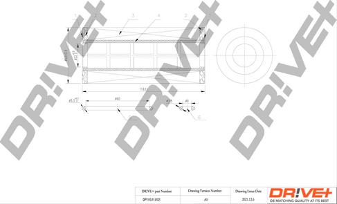 Dr!ve+ DP1110.11.0121 - Масляний фільтр autocars.com.ua