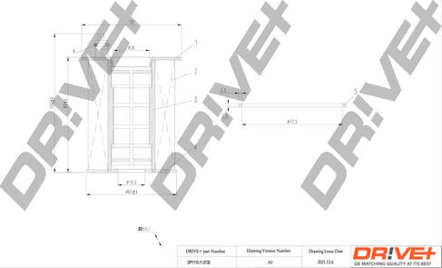 Dr!ve+ DP1110.11.0132 - DP1110.11.0132 Drive - Фільтр оливи autocars.com.ua