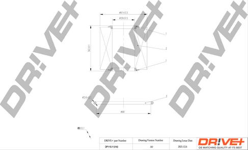 Dr!ve+ DP1110.11.0143 - Масляний фільтр autocars.com.ua