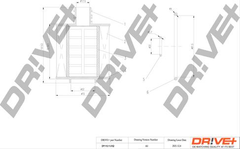 Dr!ve+ DP1110.11.0152 - DP1110.11.0152 Drive - Фільтр оливи аналог WL7479 autocars.com.ua