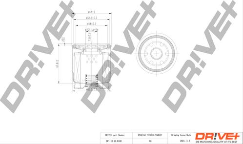 Dr!ve+ DP1110.11.0160 - Масляний фільтр autocars.com.ua