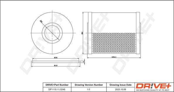 Dr!ve+ DP1110.11.0246 - Масляний фільтр autocars.com.ua