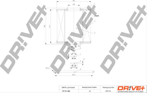 Dr!ve+ DP1110.11.0250 - Масляний фільтр autocars.com.ua