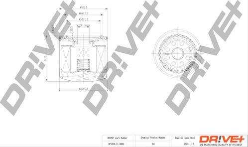 Dr!ve+ DP1110.11.0265 - DP1110.11.0265 Drive - Фільтр оливи autocars.com.ua
