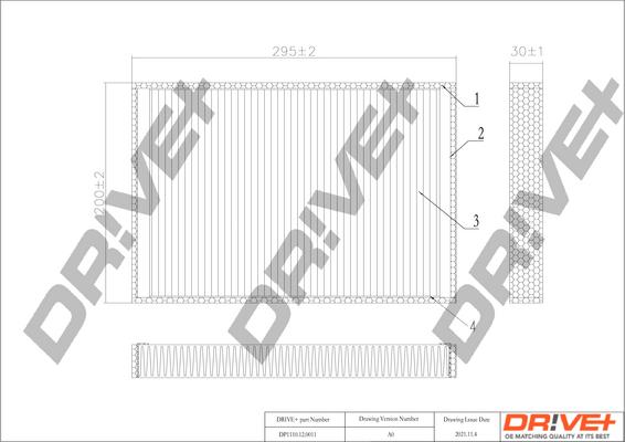 Dr!ve+ DP1110.12.0011 - Фільтр, повітря у внутрішній простір autocars.com.ua
