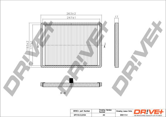 Dr!ve+ DP1110.12.0104 - Фильтр воздуха в салоне autodnr.net