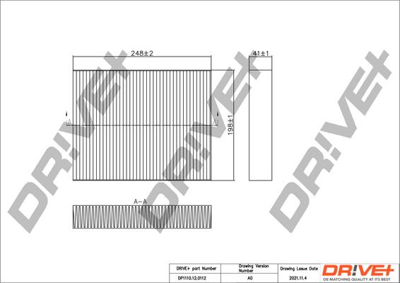 Dr!ve+ DP1110.12.0112 - Фільтр, повітря у внутрішній простір autocars.com.ua