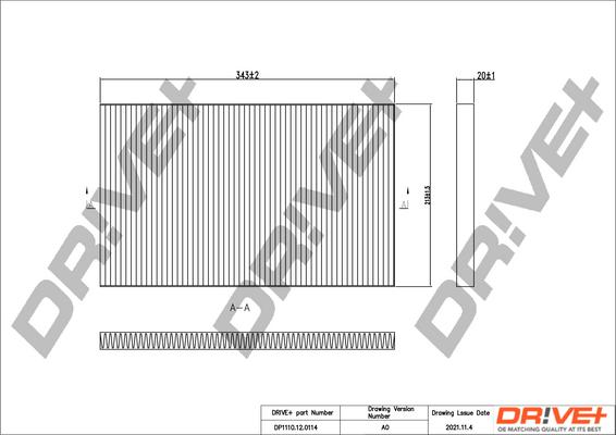 Dr!ve+ DP1110.12.0114 - Фільтр, повітря у внутрішній простір autocars.com.ua