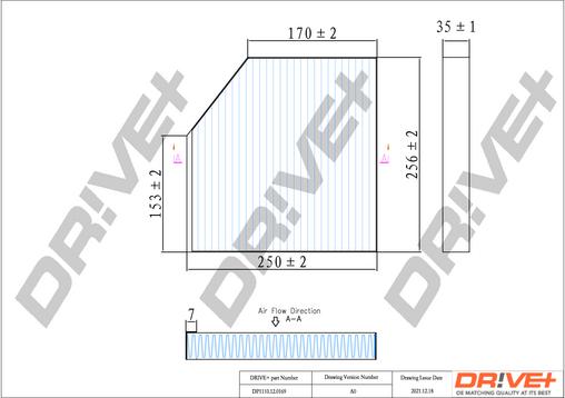 Dr!ve+ DP1110.12.0169 - Фільтр, повітря у внутрішній простір autocars.com.ua