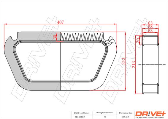 Dr!ve+ DP1110.12.0187 - Фильтр воздуха в салоне autodnr.net