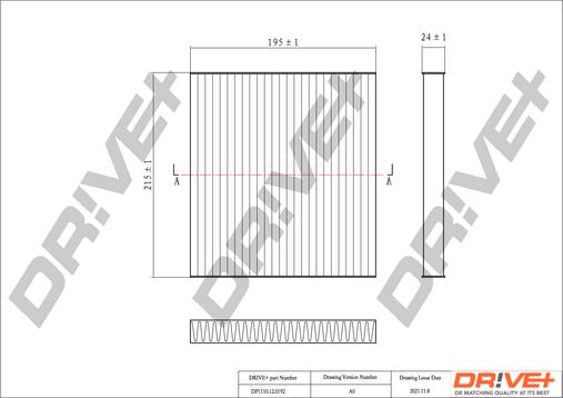 Dr!ve+ DP1110.12.0192 - Фільтр, повітря у внутрішній простір autocars.com.ua