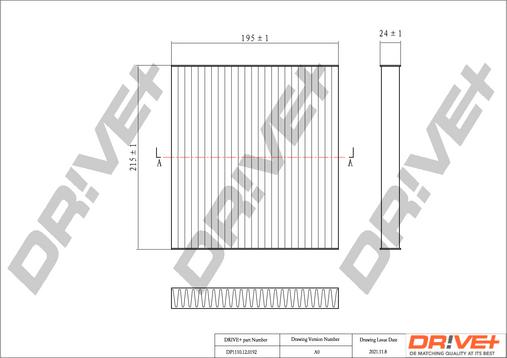 Dr!ve+ DP1110.12.0192 - DP1110.12.0192 Drive - Фільтр салону аналог WP9187 autocars.com.ua