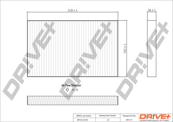 Dr!ve+ DP1110.12.0198 - Фильтр воздуха в салоне autodnr.net