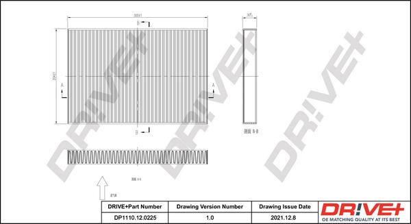 Dr!ve+ DP1110.12.0225 - Фильтр воздуха в салоне autodnr.net