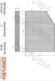 Dr!ve+ DP1110.12.0407 - Фільтр, повітря у внутрішній простір autocars.com.ua