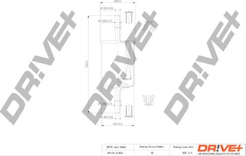 Dr!ve+ DP1110.13.0015 - Паливний фільтр autocars.com.ua