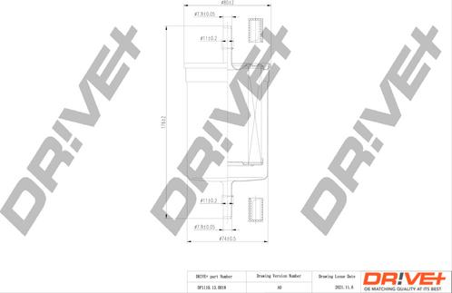 Dr!ve+ DP1110.13.0018 - Паливний фільтр autocars.com.ua