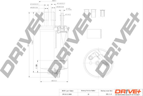 Dr!ve+ DP1110.13.0050 - Паливний фільтр autocars.com.ua