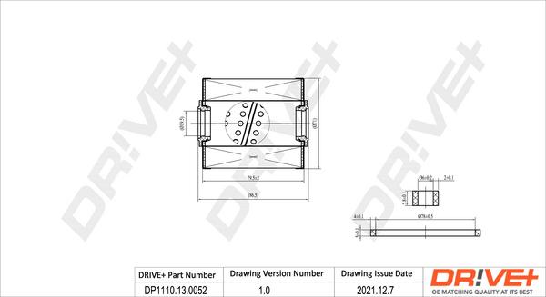 Dr!ve+ DP1110.13.0052 - Паливний фільтр autocars.com.ua