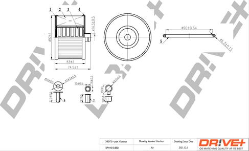 Dr!ve+ DP1110.13.0053 - Паливний фільтр autocars.com.ua