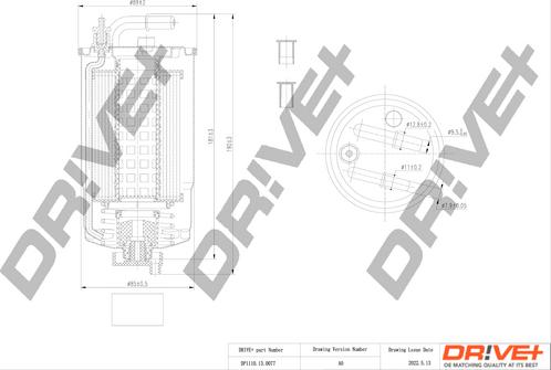 Dr!ve+ DP1110.13.0077 - Паливний фільтр autocars.com.ua