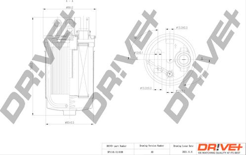 Dr!ve+ DP1110.13.0108 - Паливний фільтр autocars.com.ua