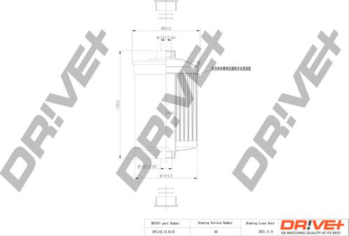 Dr!ve+ DP1110.13.0110 - Паливний фільтр autocars.com.ua