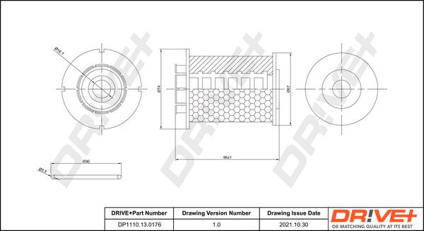 Dr!ve+ DP1110.13.0176 - Паливний фільтр autocars.com.ua