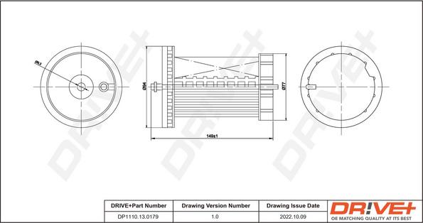 Dr!ve+ DP1110.13.0179 - Топливный фильтр autodnr.net