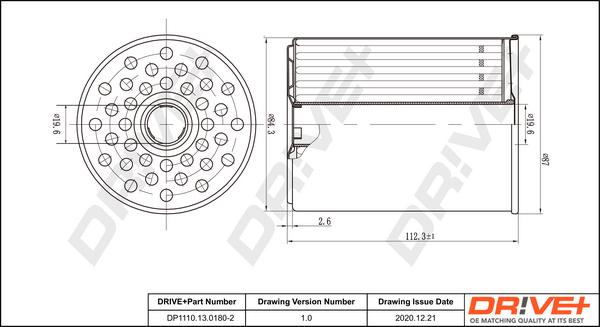 Dr!ve+ DP1110.13.0180 - Топливный фильтр autodnr.net