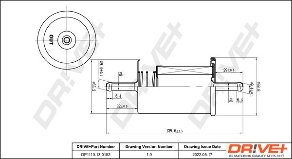 Dr!ve+ DP1110.13.0182 - Топливный фильтр autodnr.net