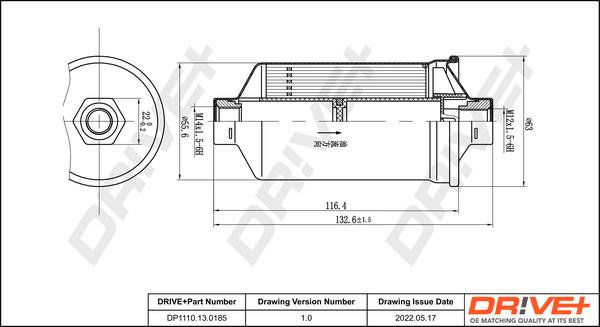 Dr!ve+ DP1110.13.0185 - Топливный фильтр autodnr.net