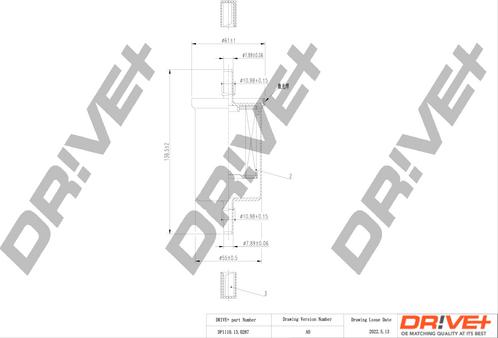 Dr!ve+ DP1110.13.0207 - Топливный фильтр autodnr.net