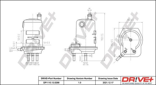 Dr!ve+ DP1110.13.0299 - Паливний фільтр autocars.com.ua