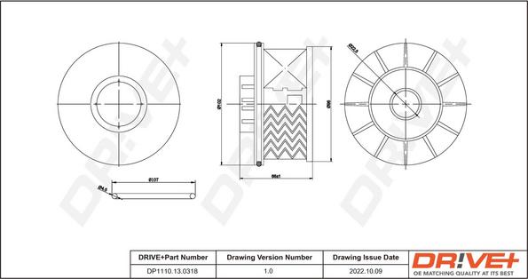 Dr!ve+ DP1110.13.0318 - Паливний фільтр autocars.com.ua
