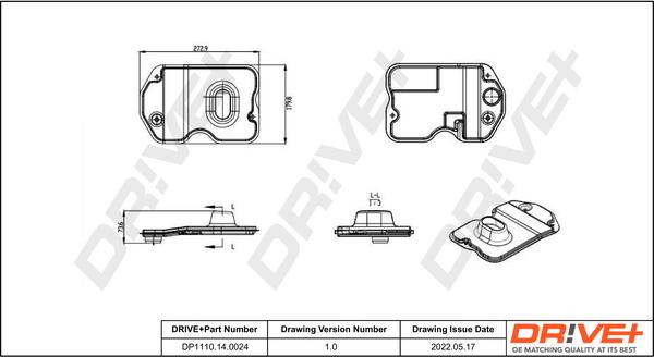 Dr!ve+ DP1110.14.0024 - Гідрофільтри, автоматична коробка передач autocars.com.ua