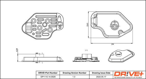 Dr!ve+ DP1110.14.0028 - Гідрофільтри, автоматична коробка передач autocars.com.ua