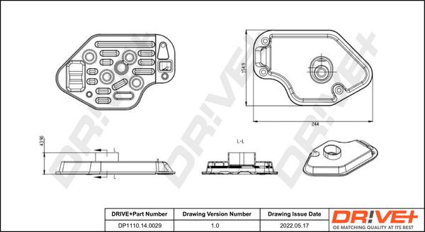Dr!ve+ DP1110.14.0029 - Гідрофільтри, автоматична коробка передач autocars.com.ua