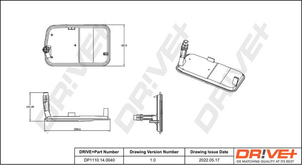 Dr!ve+ DP1110.14.0040 - Гідрофільтри, автоматична коробка передач autocars.com.ua