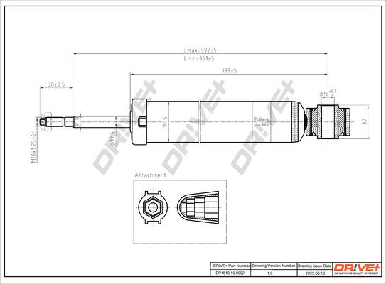 Dr!ve+ DP1610.10.0002 - Амортизатор autocars.com.ua