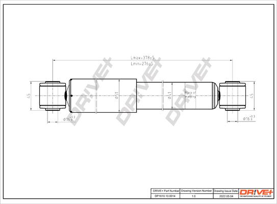 Dr!ve+ DP1610.10.0014 - Амортизатор autocars.com.ua