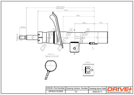 Dr!ve+ DP1610.10.0016 - Амортизатор autodnr.net