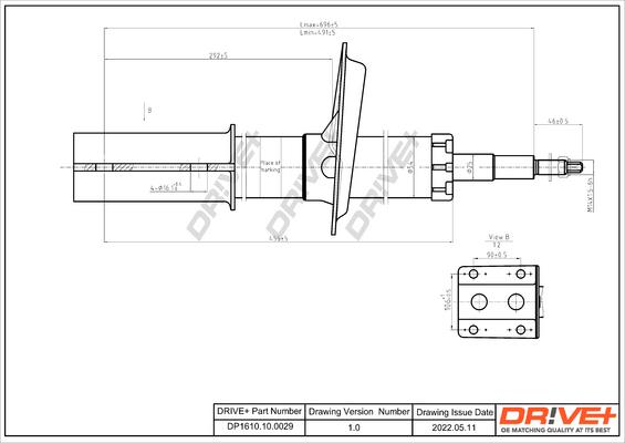 Dr!ve+ DP1610.10.0029 - Амортизатор autocars.com.ua